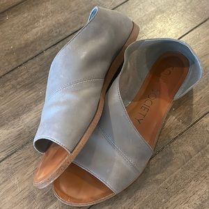 Sole Society Colvan Gray Leather Sandals size 9.5